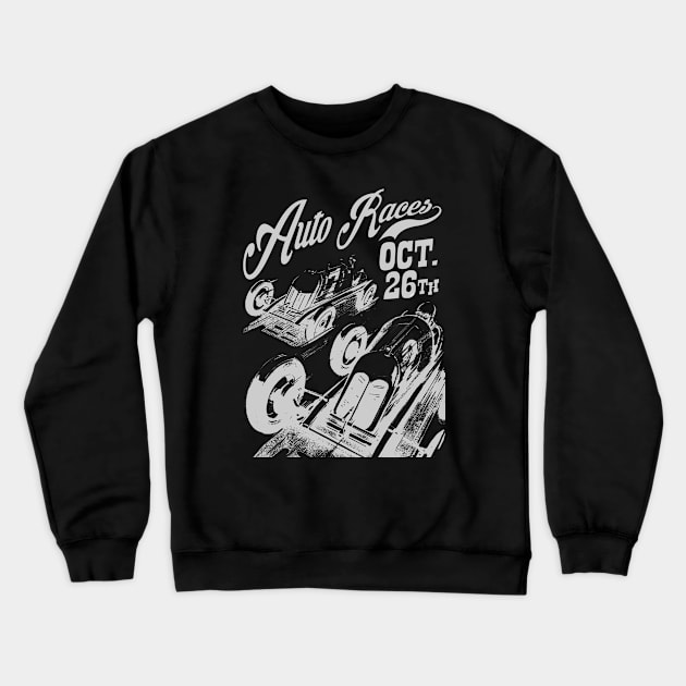 Vintage Auto Races Crewneck Sweatshirt by ShredBeard